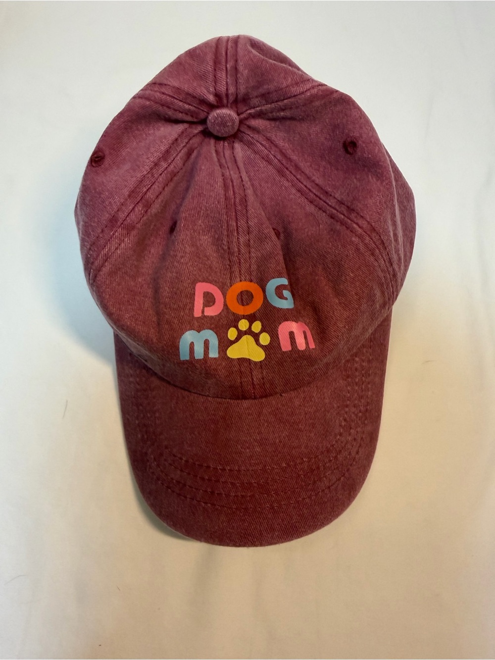 Dog Mom Baseball Cap - Maroon